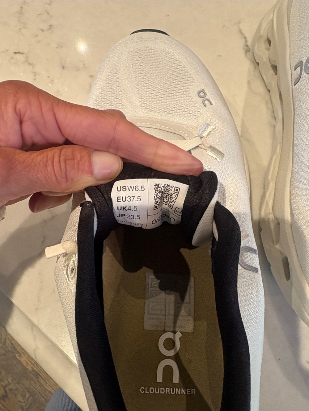 On Cloudmonster Women's Sneakers in White - Picture 5 of 8